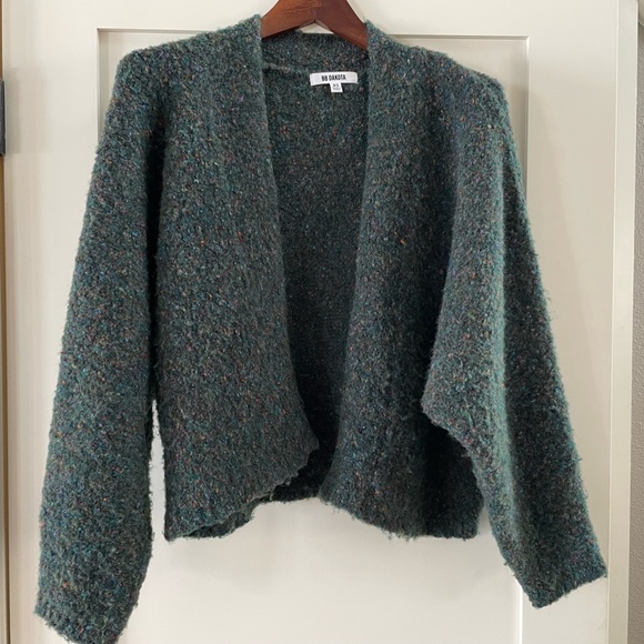 Bb Dakota XS Comin In Cozy Cardigan sweater green - Picture 4 of 6